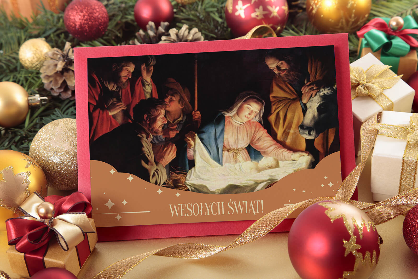 "Z biblijnym przesłaniem" - firmowe kartki bożonarodzeniowe - Netprint