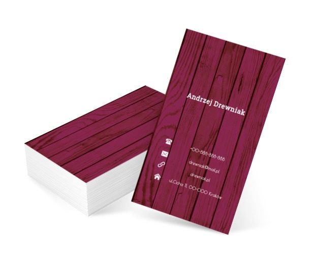 Fioletowe deski, Motywy, Tła i tekstury - Wizytówki Netprint szablony online