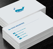 Niebieski wieloryb, Motywy, Zwierzęta - Wizytówki Netprint
