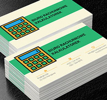 Kolorowy kalkulator, Finanse i ubezpieczenia, Biuro rachunkowe - Wizytówki Netprint