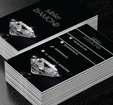 Święcący diament, Sprzedaż, Jubiler - Wizytówki Netprint