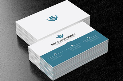 Niebieskie dłonie, Finanse i ubezpieczenia, Pośrednik ubezpieczeniowy - Wizytówki Netprint