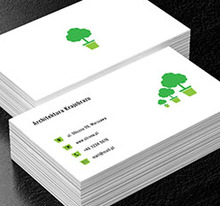 Trzy drzewka, Środowisko i Przyroda, Architektura krajobrazu - Wizytówki Netprint