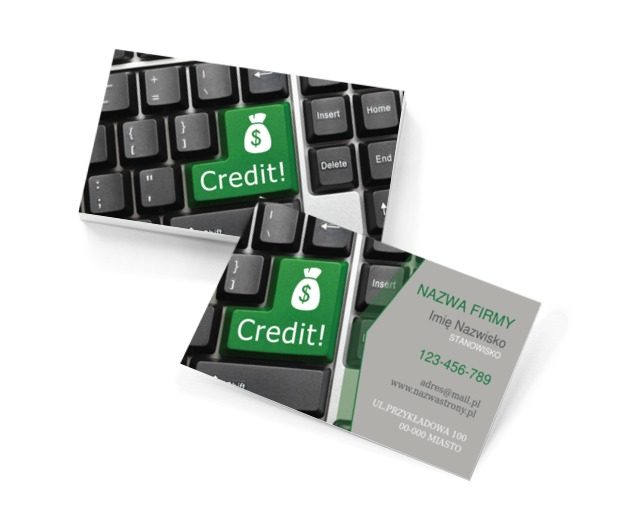 Czas! Czas to pieniądz!, Finanse i ubezpieczenia, Kredyty / Pożyczki - Wizytówki Netprint szablony online