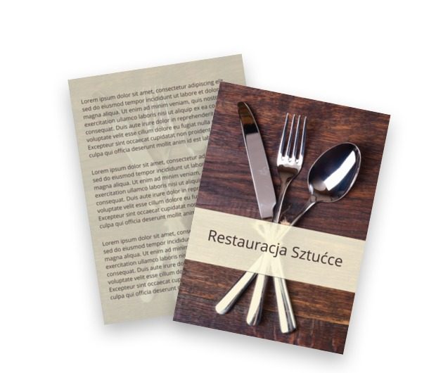 Przepełnione zawodowym smakiem, Gastronomia, Restauracja - Ulotki Netprint szablony online