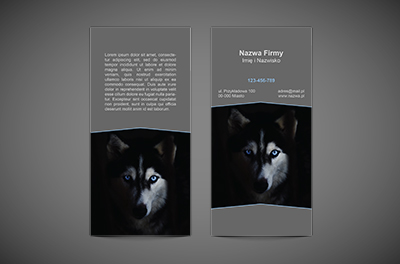 Z siłą i mocą czarnego wilka, Motywy, Zwierzęta - Ulotki Netprint