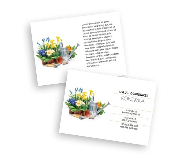 Florystyczny misz-masz barwny, Środowisko i Przyroda, Usługi Ogrodnicze - Ulotki Netprint szablony online