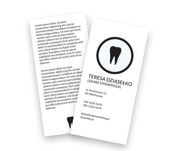 Życzenie zębowej wróżki, Medycyna, Stomatologia - Ulotki Netprint szablony online