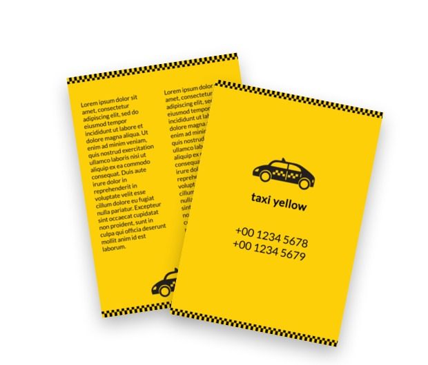 Reklama dźwignią czasu, Transport, Taxi - Ulotki Netprint szablony online