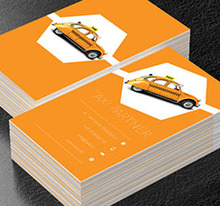 Żółta taksówka, Transport, Taxi - Wizytówki Netprint