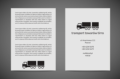 Życie ciężarowe, Transport, Transport Towarów  - Ulotki Netprint