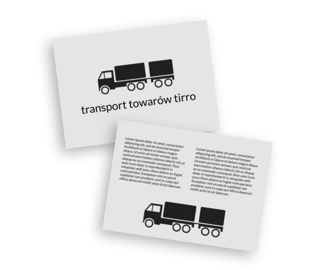 Kurs na zwycięstwo, Transport, Transport Towarów  - Ulotki Netprint szablony online