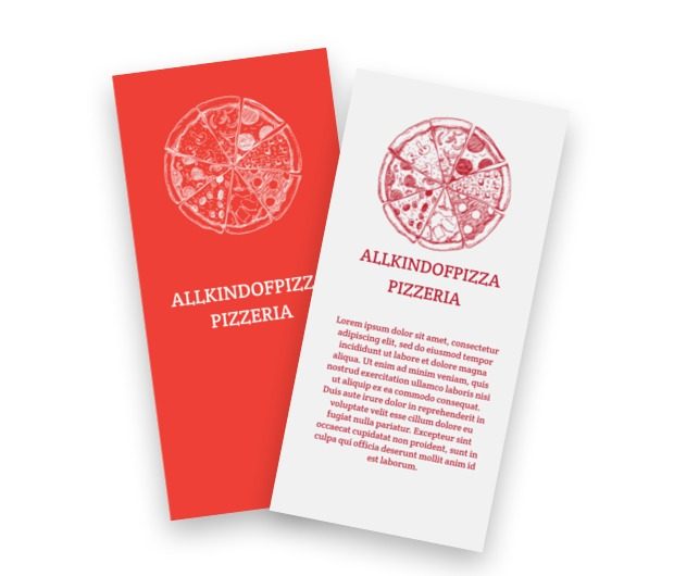 Najlepsza pizza w mieście, Gastronomia, Pizzeria - Ulotki Netprint szablony online