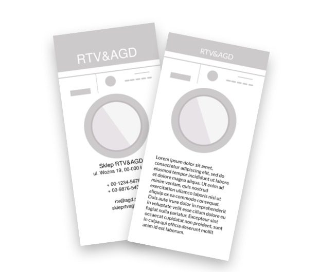 Prawidłowy zawrót głowy, Sprzedaż, RTV i AGD - Ulotki Netprint szablony online