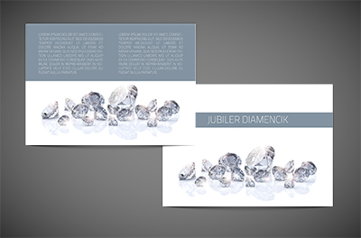 Diamenty w towarzystwie bieli, Sprzedaż, Jubiler - Ulotki Netprint