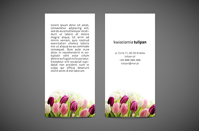 Pola tulipanów dla mnie i ciebie, Środowisko i Przyroda, Kwiaciarnia - Ulotki Netprint