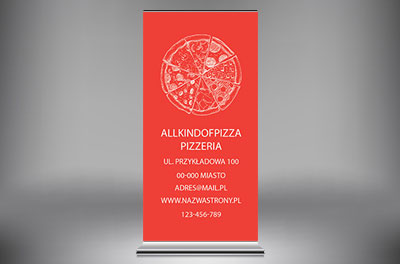 Wielka moc koloru, Gastronomia, Pizzeria - Roll-up Netprint