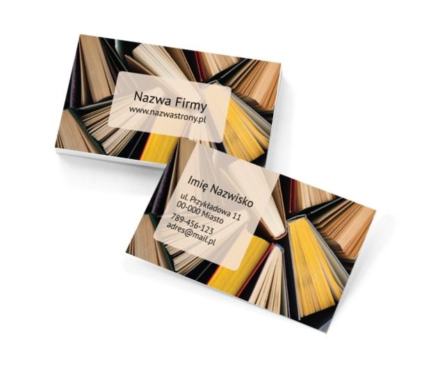Zaczytani, Edukacja, Księgarnia - Wizytówki Netprint szablony online