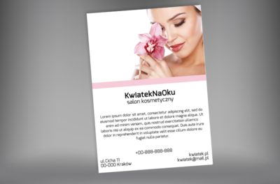 Informacja w pięknej oprawie, Zdrowie i uroda, Salon kosmetyczny - Plakaty Netprint