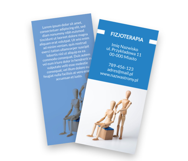 Ulotka, która podbija świat reklamy, Medycyna, Fizjoterapia - Ulotki Netprint szablony online