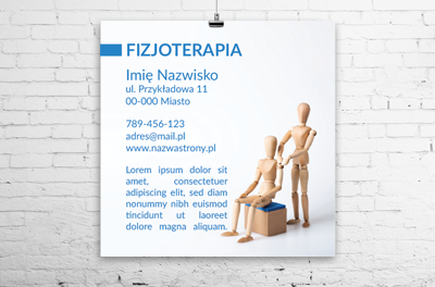 Skuteczna fizjoterapia w plakatowej odsłonie, Medycyna, Fizjoterapia - Plakaty Wielkoformatowe Netprint