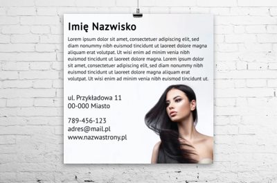 Plakat, który kusi pięknem, Zdrowie i uroda, Salon fryzjerski - Plakaty Wielkoformatowe Netprint