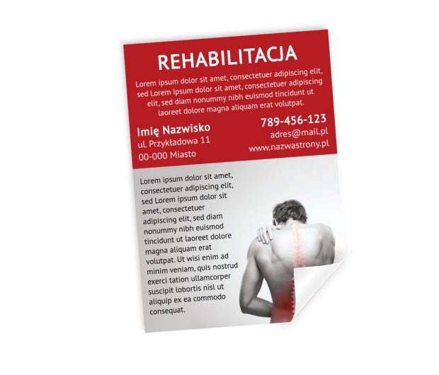Idealny plakat dla rehabilitanta, Medycyna, Rehabilitacja - Plakaty Netprint szablony online