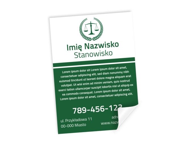 Design dla każdego adwokata, Prawo, Kancelaria adwokacka - Plakaty Netprint szablony online