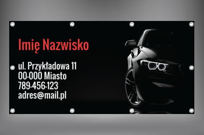 Reklamuj swoją firmę z pazurem, Transport, Wypożyczalnia samochodów - Banery Netprint