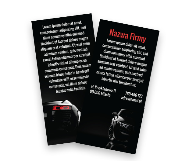 Postaw na ciekawą ulotkę, Transport, Wypożyczalnia samochodów - Ulotki Netprint szablony online