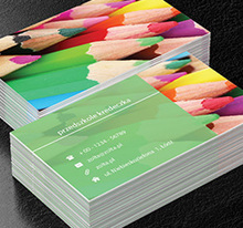 Kolorowe kredki, Edukacja, Przedszkole - Wizytówki Netprint
