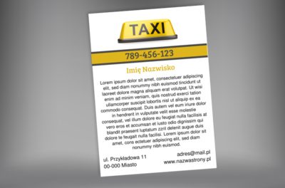 Widzimy cię jasno i wyraźnie, Transport, Taxi - Plakaty Netprint