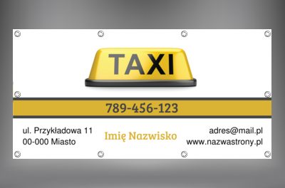 Ta reklama przyda się wszystkim, Transport, Taxi - Banery Netprint
