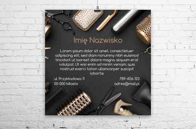 Profesjonalny fryzjer – profesjonalny plakat, Zdrowie i uroda, Salon fryzjerski - Plakaty Wielkoformatowe Netprint