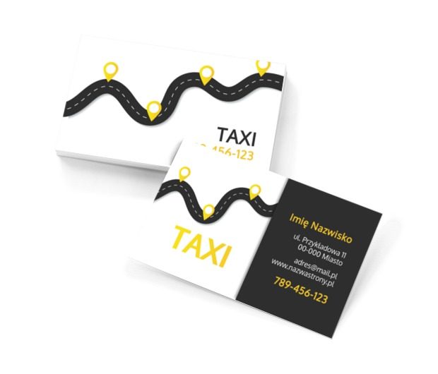 Do celu jak po sznurku, Transport, Taxi - Wizytówki Netprint szablony online