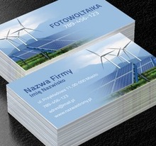 Niech nowoczesność zawładnie energią, Środowisko i Przyroda, Odnawialne źródła energii - Wizytówki Netprint