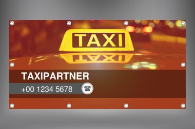Promocja w ruchliwych miejscach, Transport, Taxi - Banery Netprint
