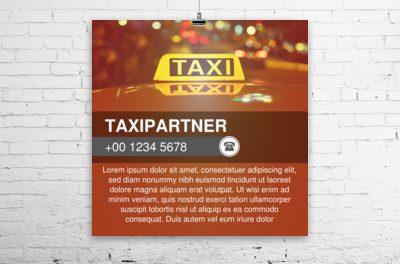 Musicie być przecież widoczni, Transport, Taxi - Plakaty Wielkoformatowe Netprint