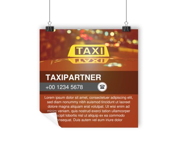 Musicie być przecież widoczni, Transport, Taxi - Plakaty Wielkoformatowe Netprint szablony online