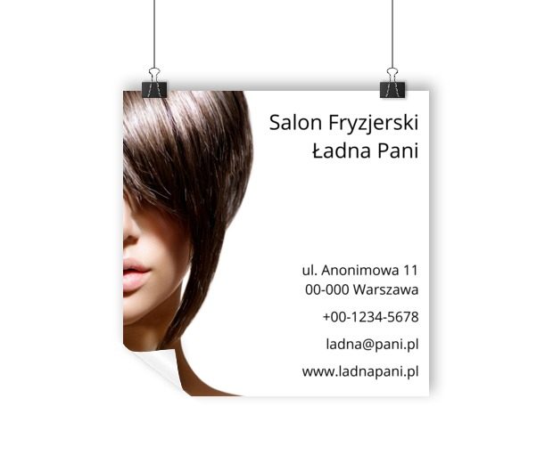 I pięknie i użytecznie, Zdrowie i uroda, Salon fryzjerski - Plakaty Wielkoformatowe Netprint szablony online