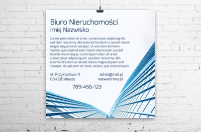 Nowoczesne podejście do reklamy, Nieruchomość, Biuro nieruchomości - Plakaty Wielkoformatowe Netprint