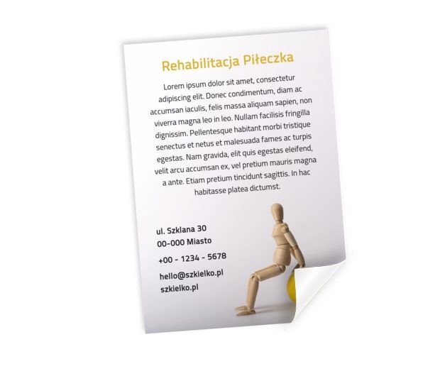 Niebanalnie i ciekawie, Medycyna, Rehabilitacja - Plakaty Netprint szablony online