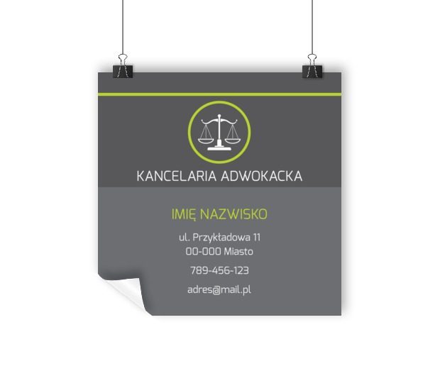 Świetna ekspozycja nazwy, Prawo, Kancelaria adwokacka - Plakaty Wielkoformatowe Netprint szablony online