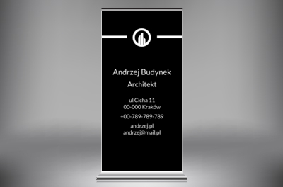 Reklama, która budzi respekt, Budownictwo, Architektura - Roll-up Netprint