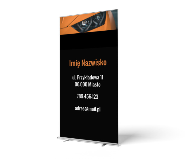 Wyróżniajcie się wszędzie, Motoryzacja, Dealer - Roll-up Netprint szablony online
