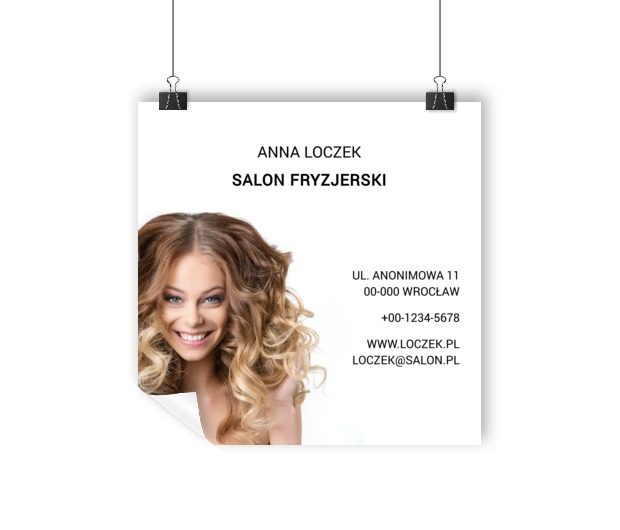 Informacje ładnie podane, Zdrowie i uroda, Salon fryzjerski - Plakaty Wielkoformatowe Netprint szablony online