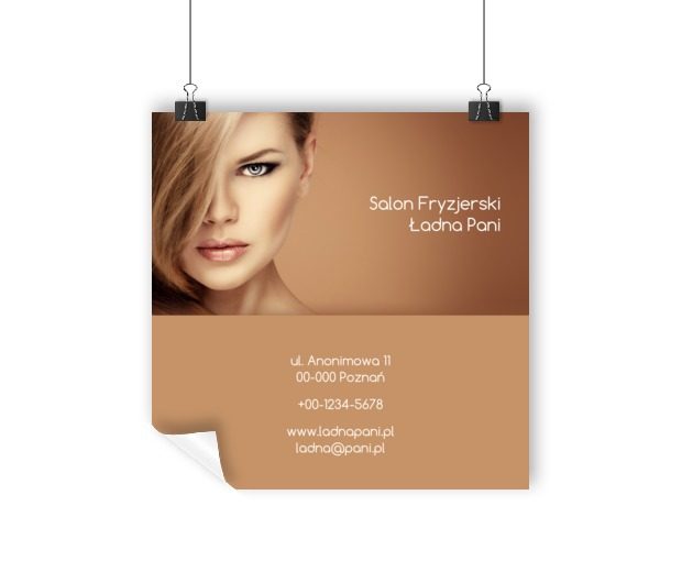 Reklama, co kusi urokiem, Zdrowie i uroda, Salon fryzjerski - Plakaty Wielkoformatowe Netprint szablony online