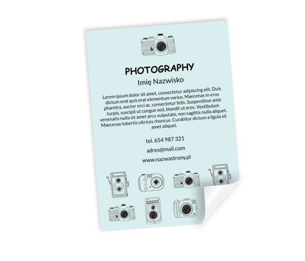Czytelnie i sugestywnie, Fotografia, Usługi fotograficzne - Plakaty Netprint szablony online