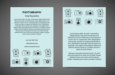 Niestandardowa reklama, Fotografia, Usługi fotograficzne - Ulotki Netprint