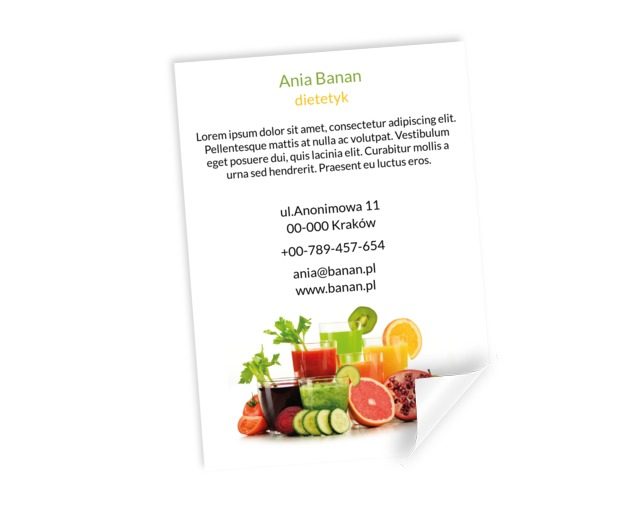 Dużo treści i dużo koloru, Zdrowie i uroda, Dietetyk - Plakaty Netprint szablony online